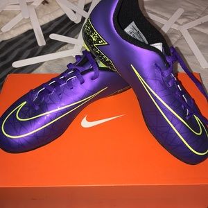 purple nike cleats
